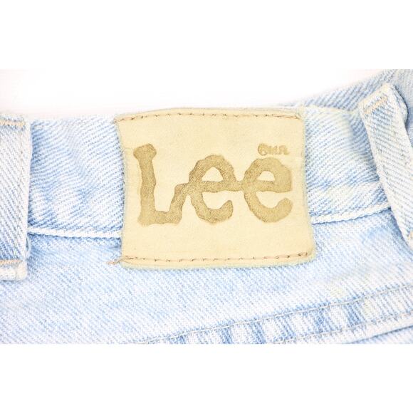 Vintage Lee Light Wash Grunge High Waisted Boho Festival Mom Denim Jeans 28 Long - Picture 3 of 4